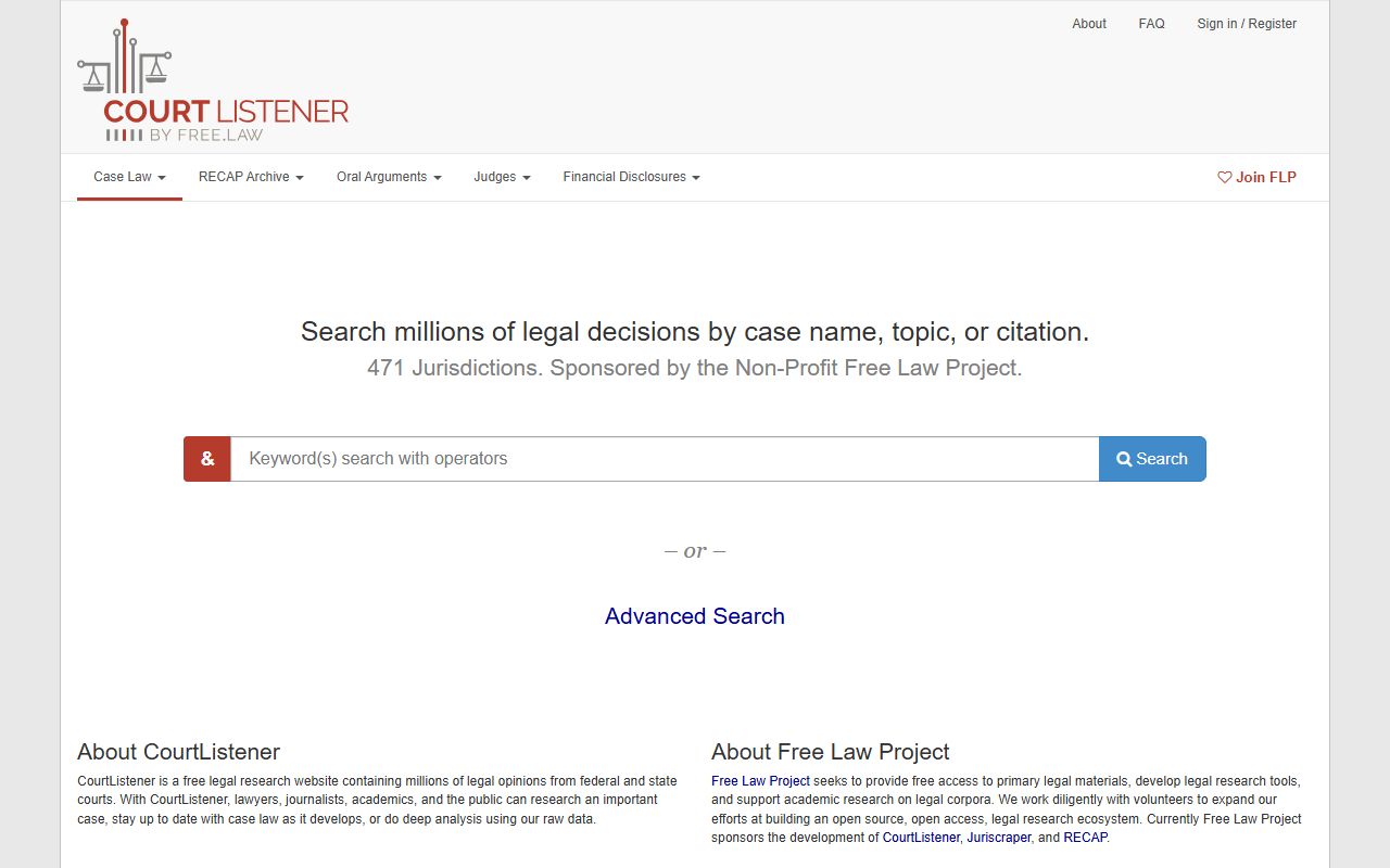 Mississippi County court dockets CourtListener public docket alternative