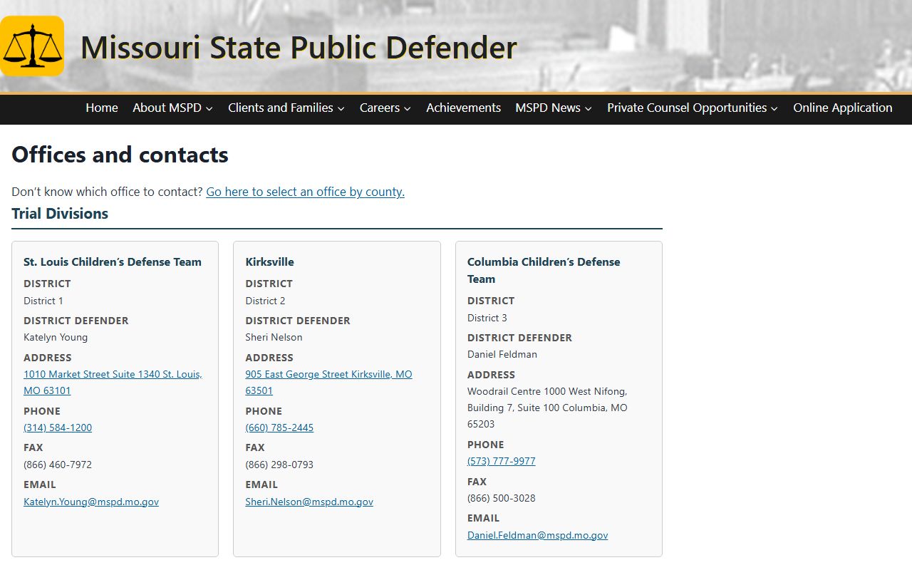 Mississippi County criminal court records public defender offices